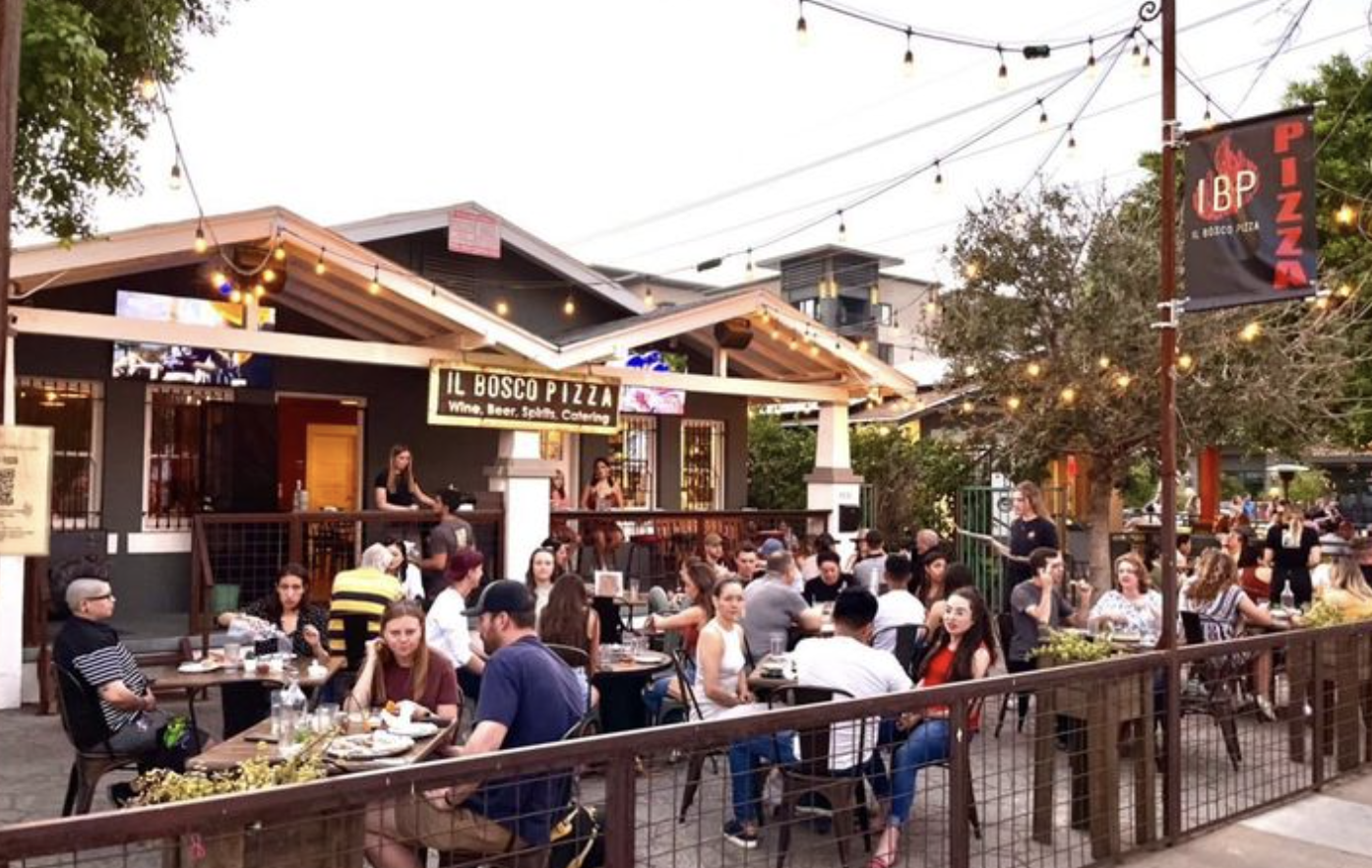 The lively Roosevelt Row patio