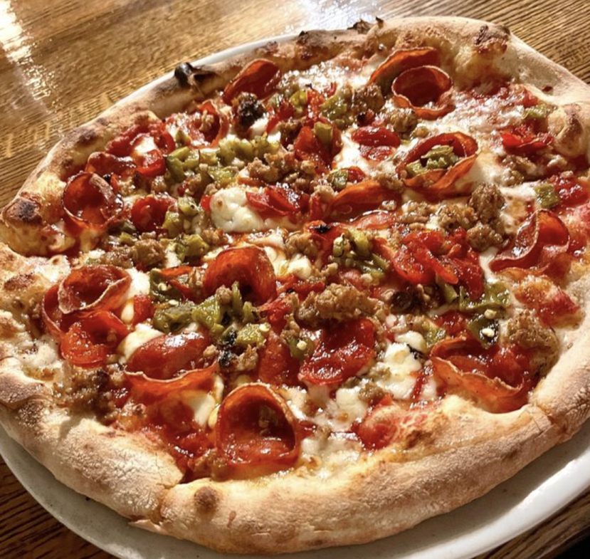 IL Bosco wood-fired pizza ready to serve
